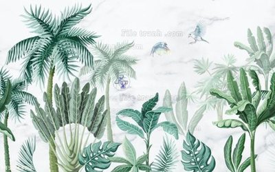 File gốc File in tranh tường 3D FT204470 (in lụa) tranh mã đáo