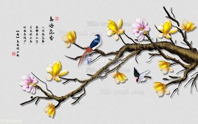 File tranh File in tranh tường 3D FT204631 (ảnh gốc) sắc nét hoàn hảo