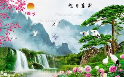 Download file gốc File in tranh tường 3D FT204660 (in mica) logo