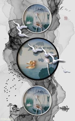 Download file gốc File in tranh tường 3D FT204787 (in lụa) nghệ thuật