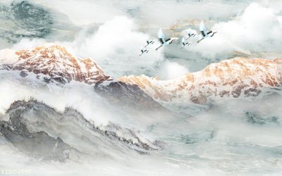 File ảnh File in tranh tường 3D FT204957 (gốc) trang trí khách sạn