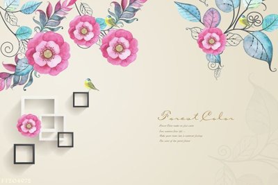 Tải file File in tranh tường 3D FT204972 (PSD) cho in tranh kính