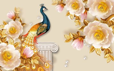 File gốc File in tranh tường 3D FT205075 (thiết kế) cho in ấn