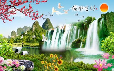 Hình ảnh file gốc File in tranh tường 3D FT205145 cho in UV