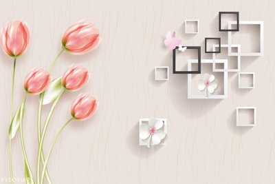 File PSD File in tranh tường 3D FT205189 (bản gốc) cho nhà in