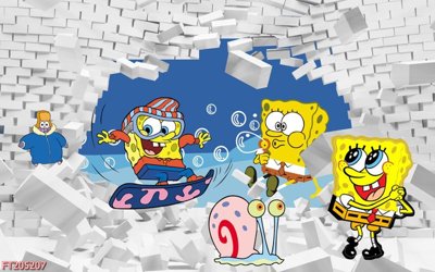 Download file tranh File in tranh tường 3D FT205207 (file gốc PSD)