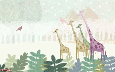 File gốc File in tranh tường 3D FT205219 (in lụa) tranh mã đáo