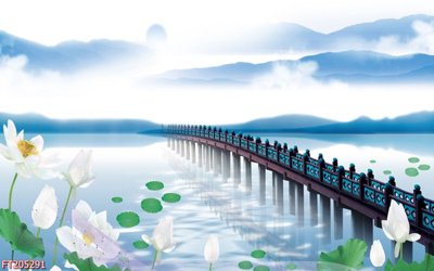 File ảnh File in tranh tường 3D FT205291 (gốc) trang trí khách sạn