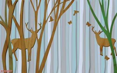 Cung cấp file tranh gốc File in tranh tường 3D FT205307 độc quyền