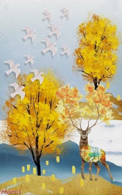 File tranh gốc File in tranh tường 3D FT205316 chủ đề hiện đại