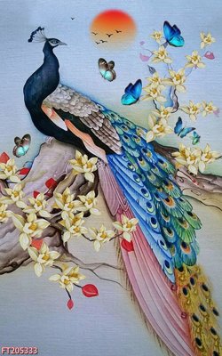 Ảnh gốc File in tranh tường 3D FT205333 (độ nét cao) in mica