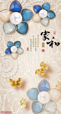 File tranh gốc File in tranh tường 3D FT205351 (sắc nét từng chi tiết)