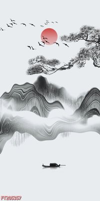 File gốc File in tranh tường 3D FT205357 (bản quyền) cho in ấn