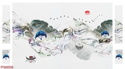 Download file gốc File in tranh tường 3D FT205538 (in mica) 3D