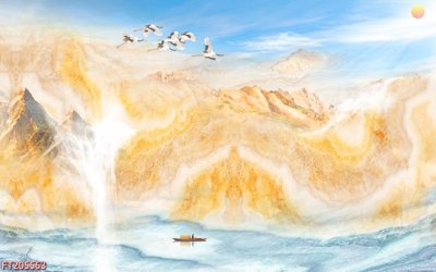 File gốc File in tranh tường 3D FT205563 (cho in UV) siêu nét