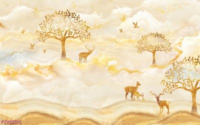 Download file tranh File in tranh tường 3D FT205575 (file gốc PSD)