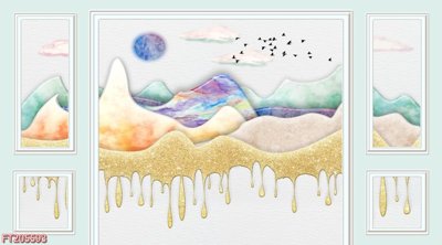 File gốc File in tranh tường 3D FT205593 (PNG) nền trong suốt