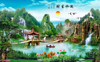Tải file tranh gốc File in tranh tường 3D FT205680 chất lượng cao