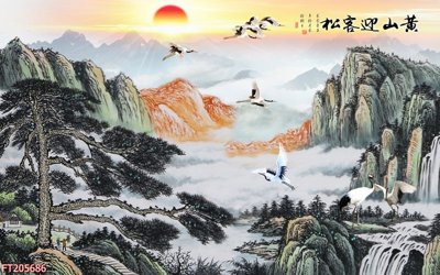 Hình ảnh gốc File in tranh tường 3D FT205686 (để in khổ lớn)