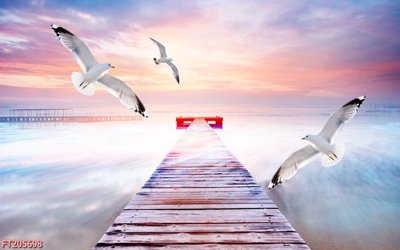 File tranh File in tranh tường 3D FT205698 (ảnh gốc) in trần xuyên sáng