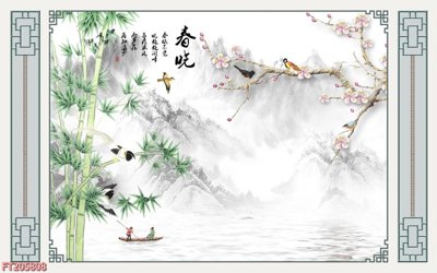 File PSD File in tranh tường 3D FT205808 (nguyên bản) cho thiết kế