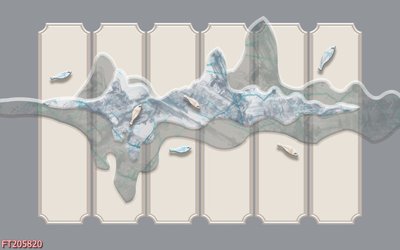 File gốc File in tranh tường 3D FT205820 (in tráng gương) sang trọng