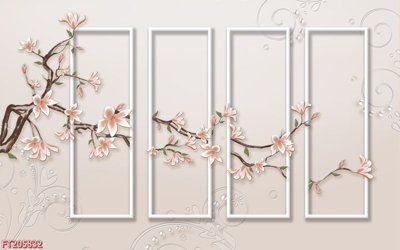 File ảnh File in tranh tường 3D FT205832 (gốc) trang trí khách sạn