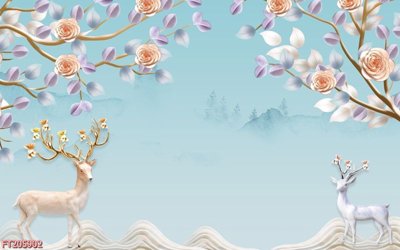 File gốc File in tranh tường 3D FT205902 (phiên bản chuẩn) để in ấn