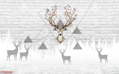 File gốc File in tranh tường 3D FT205907 (in lụa) tranh phong thủy