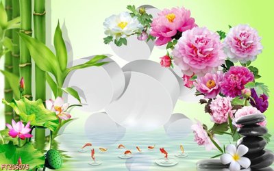 File gốc File in tranh tường 3D FT206075 (in lụa) chi tiết cao