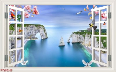 File in trần File in tranh tường 3D FT206145 (bản gốc) bầu trời