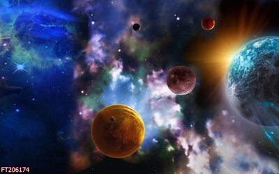 File in trần File in tranh tường 3D FT206174 (bản gốc) mây trời