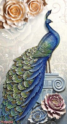 File PSD File in tranh tường 3D FT206264 (gốc) cho in quảng cáo