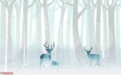 File PSD File in tranh tường 3D FT206340 (gốc) cho in quảng cáo