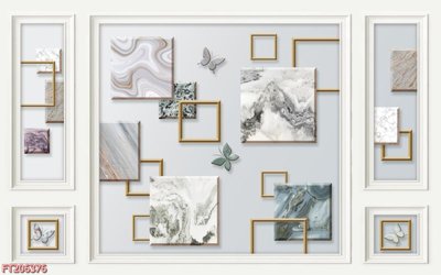 File tranh File in tranh tường 3D FT206376 (bản gốc) in lụa 3D