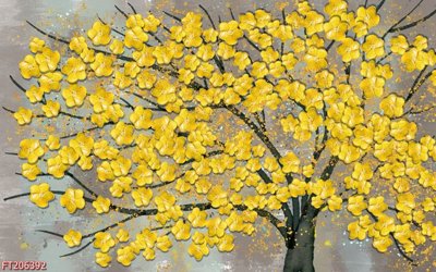 File in trần File in tranh tường 3D FT206392 (file gốc) hoa văn 3D