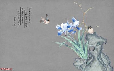 Download file gốc File in tranh tường 3D FT206416 (in mica) trang trí