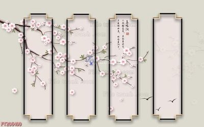 Download file tranh File in tranh tường 3D FT206499 (file gốc PSD)