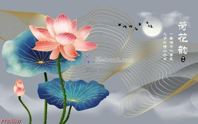 File gốc File in tranh tường 3D FT206507 (cho in UV) siêu nét