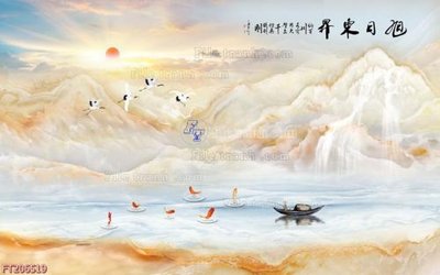 Download file gốc File in tranh tường 3D FT206519 (in lụa) tranh 3D