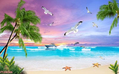 Download file gốc File in tranh tường 3D FT206566 (in mica) logo