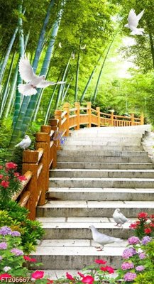 File gốc File in tranh tường 3D FT206667 (bản quyền) cho in ấn