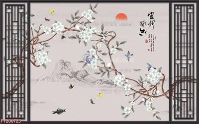 File tranh File in tranh tường 3D FT206725 (ảnh gốc) không bị mờ