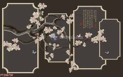 File in lụa File in tranh tường 3D FT206730 (hoa văn) File in tranh tường 3D FT206730