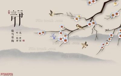 File PSD File in tranh tường 3D FT206732 (bản gốc) độ phân giải cao