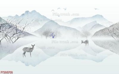 File ảnh File in tranh tường 3D FT206738 (gốc) cho trang trí nội thất