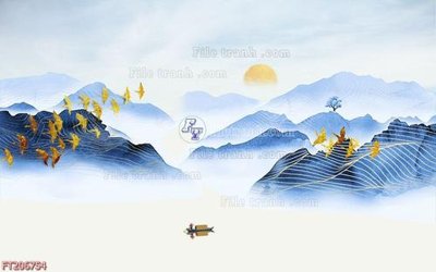 File tranh File in tranh tường 3D FT206754 (gốc) in film