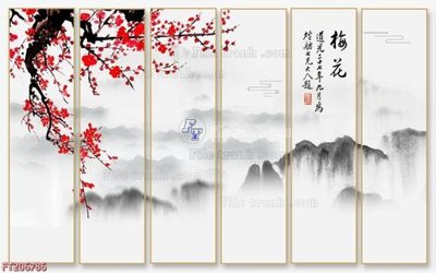 File gốc in mica File in tranh tường 3D FT206786 chất lượng