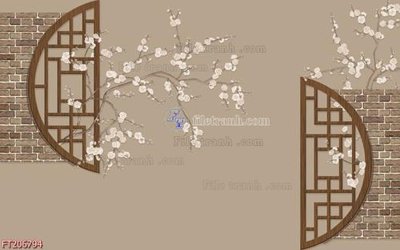 File gốc File in tranh tường 3D FT206794 (in ấn) không giới hạn