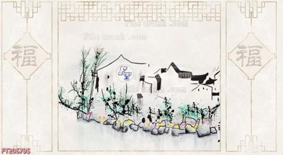 File gốc File in tranh tường 3D FT206795 (in lụa) tranh mã đáo